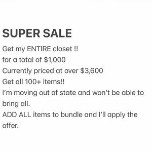 Super Sale Bundle Offer